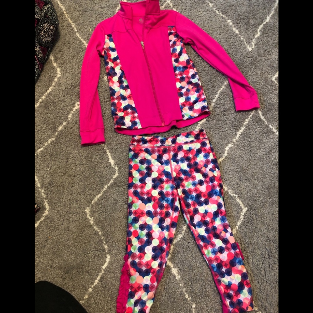 Girls Champion 2 piece workout outfit